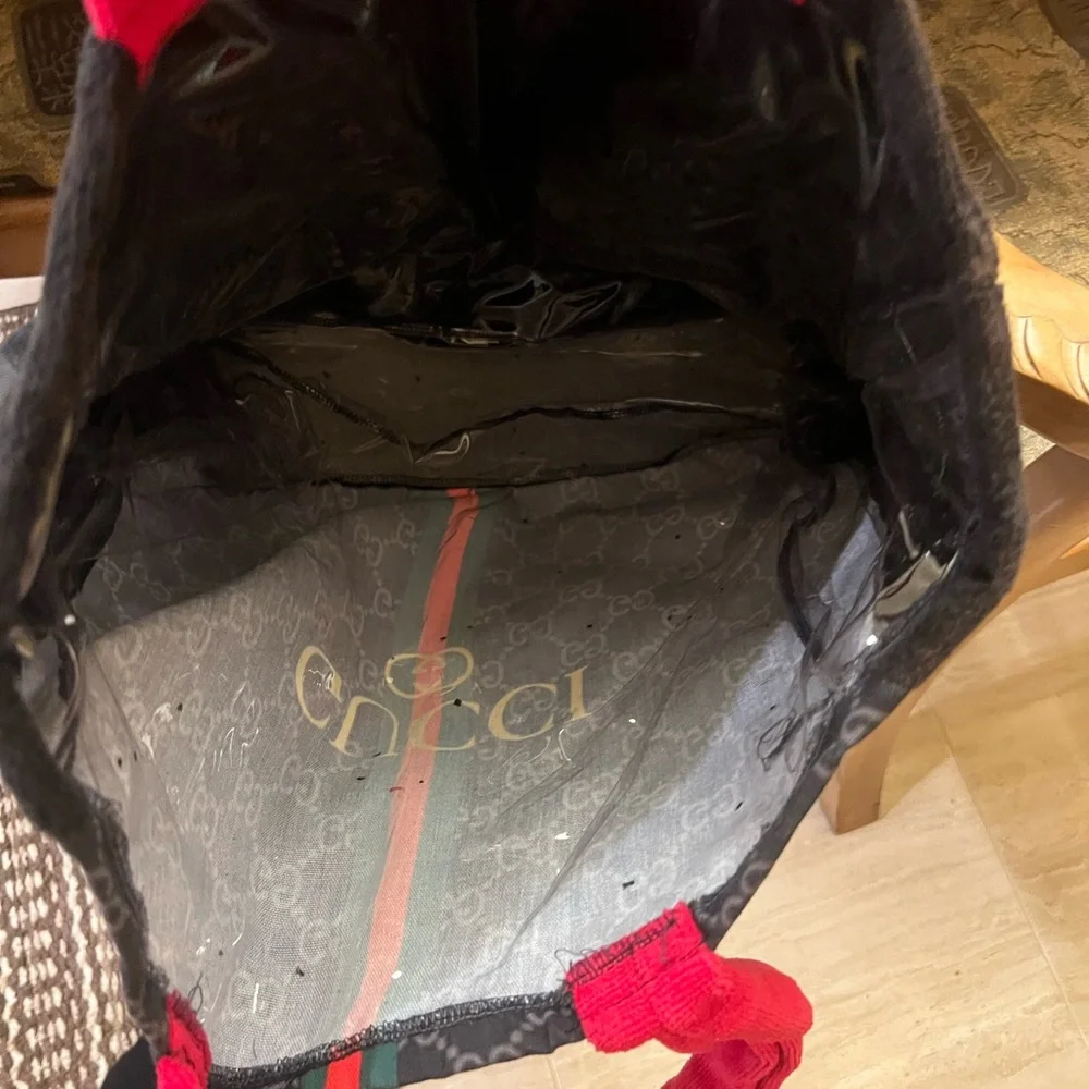 Miami BuyThe Bag Gucci Beach Tote Bag with Signature Stripe - Picture 3 of 4